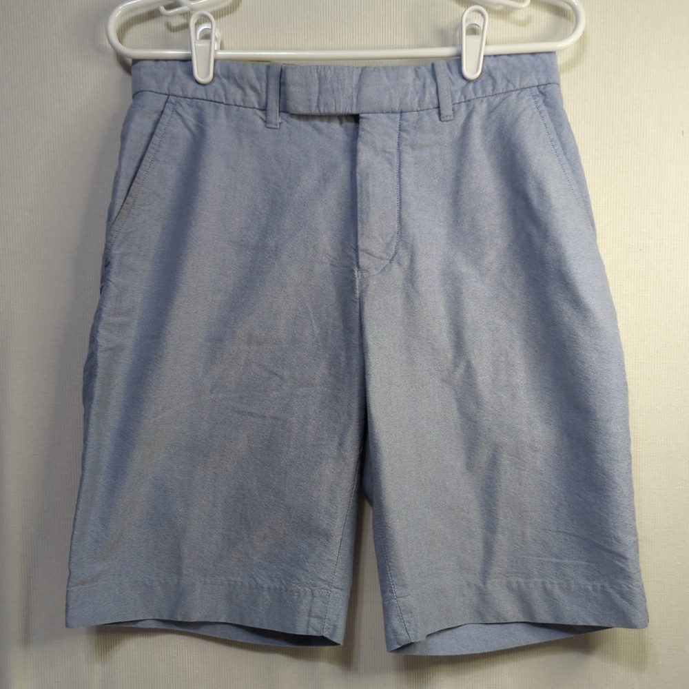 Polo Ralph Lauren Mens size 30 Flat Front Cotton Light Blue Chino‎ Shorts 560